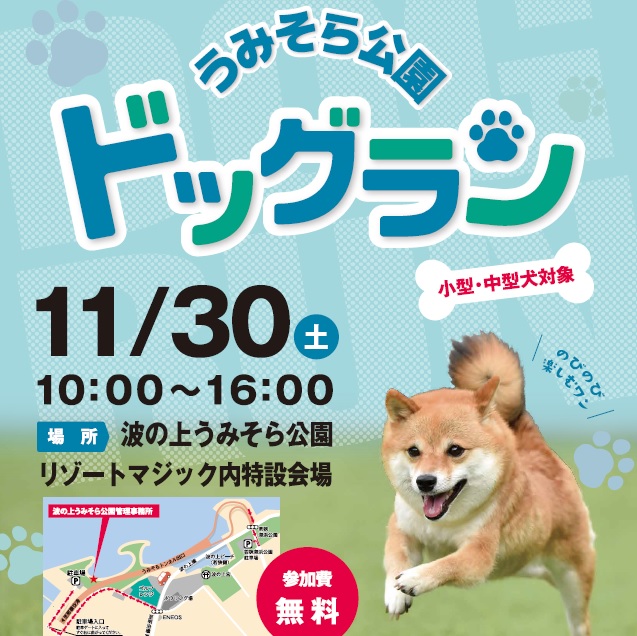 2024年11月30日（土）限定！ドッグラン開設（波の上うみそら公園）